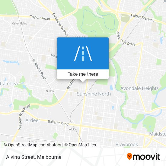 Alvina Street map