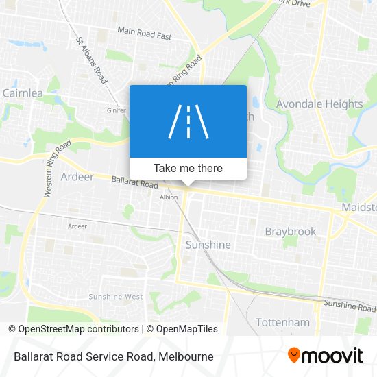 Ballarat Road Service Road map