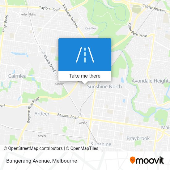 Bangerang Avenue map