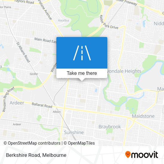 Berkshire Road map