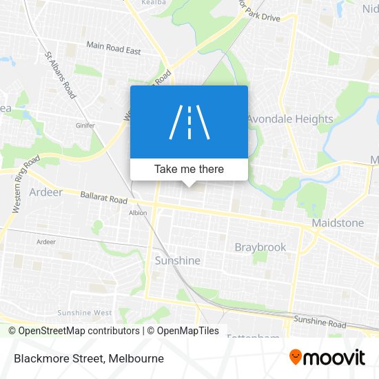 Blackmore Street map