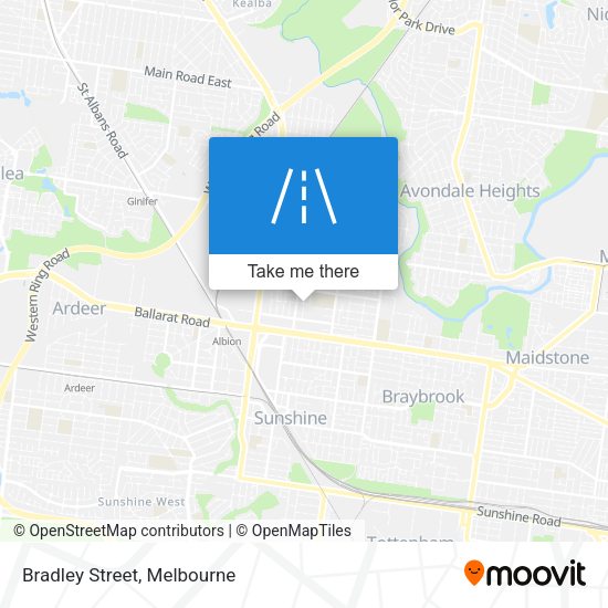 Bradley Street map