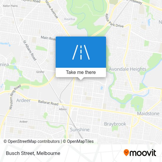 Busch Street map