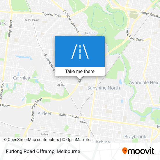 Furlong Road Offramp map