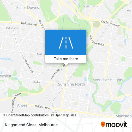 Kingsmead Close map