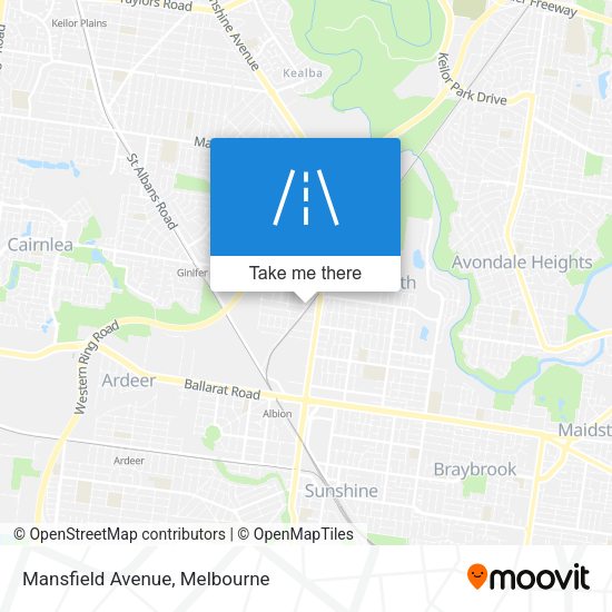 Mansfield Avenue map