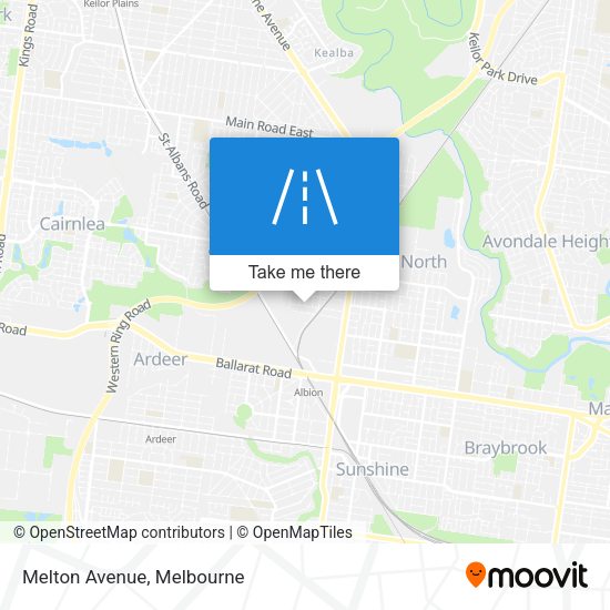 Melton Avenue map