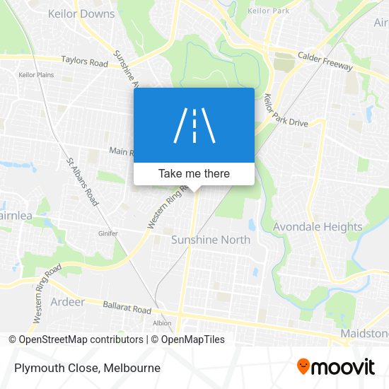 Plymouth Close map