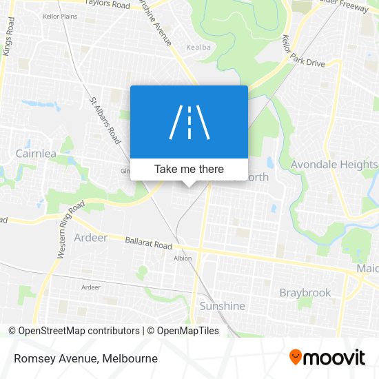 Romsey Avenue map
