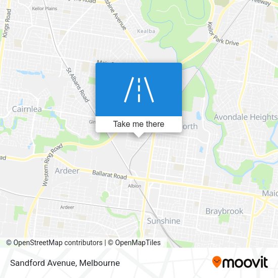Sandford Avenue map