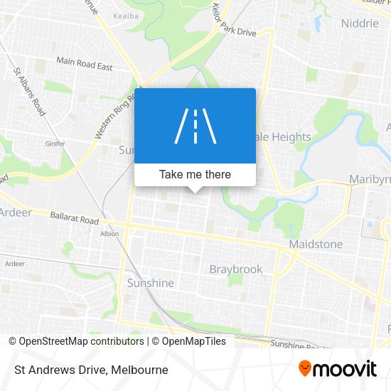 St Andrews Drive map