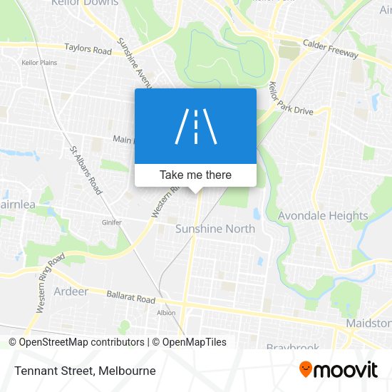 Tennant Street map