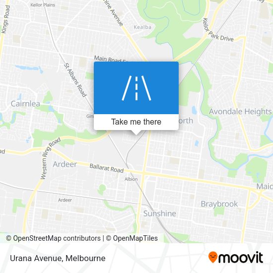 Urana Avenue map