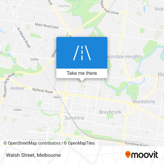 Walsh Street map