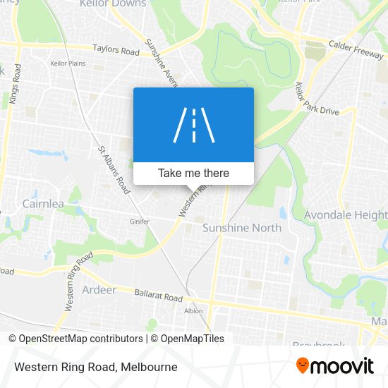 Western Ring Road map