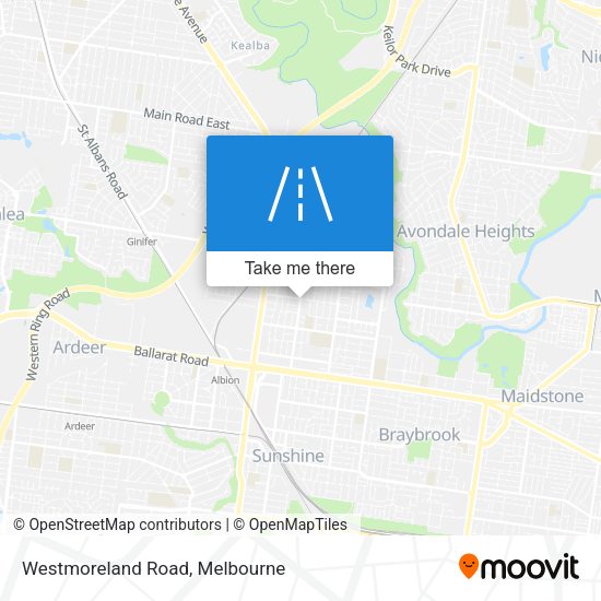 Westmoreland Road map