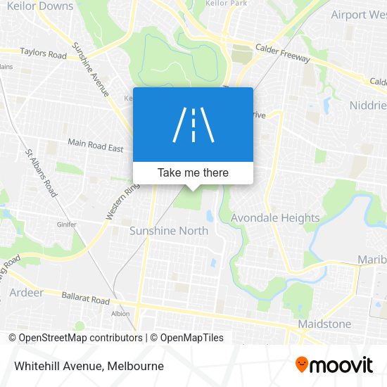 Whitehill Avenue map