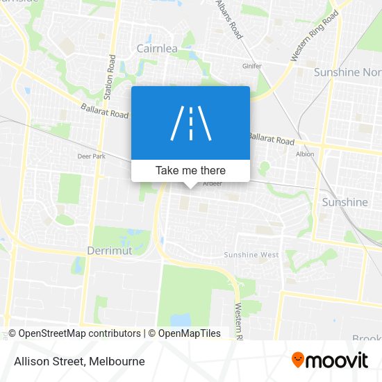 Allison Street map