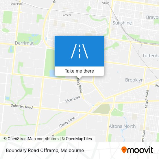Boundary Road Offramp map