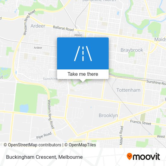 Buckingham Crescent map