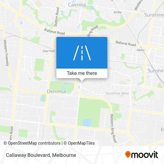 Callaway Boulevard map