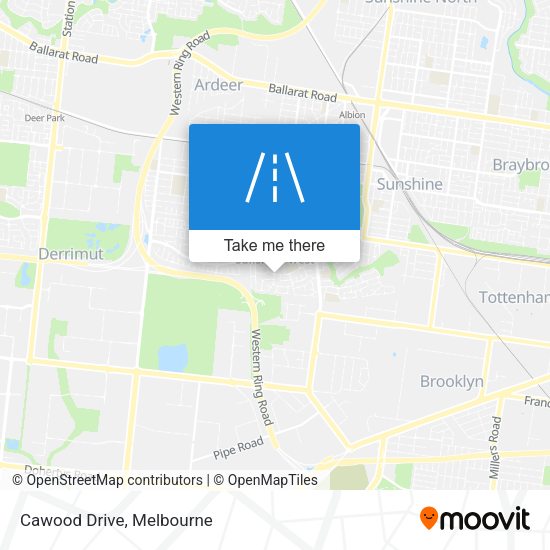 Cawood Drive map