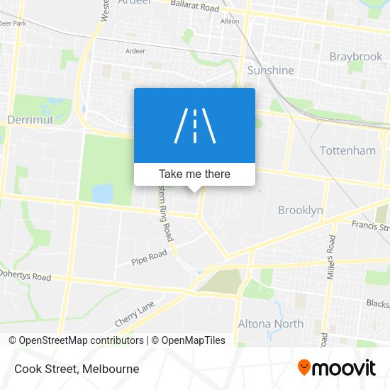 Cook Street map