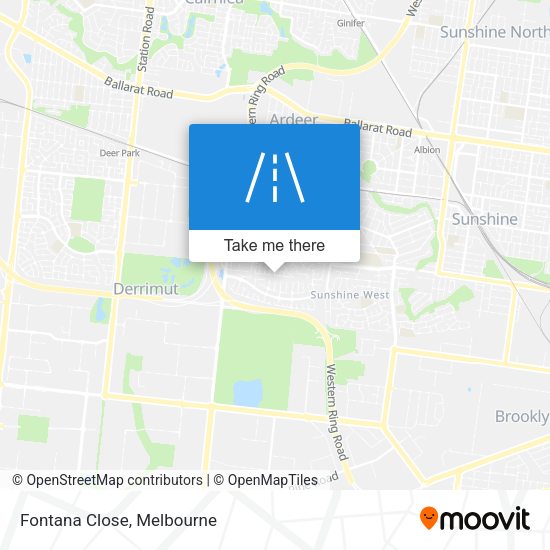Fontana Close map