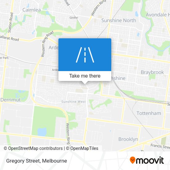 Gregory Street map