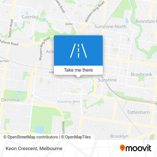 Keon Crescent map