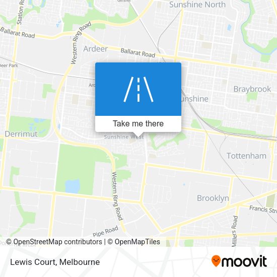 Lewis Court map