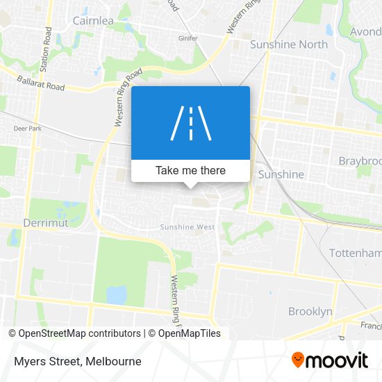 Myers Street map