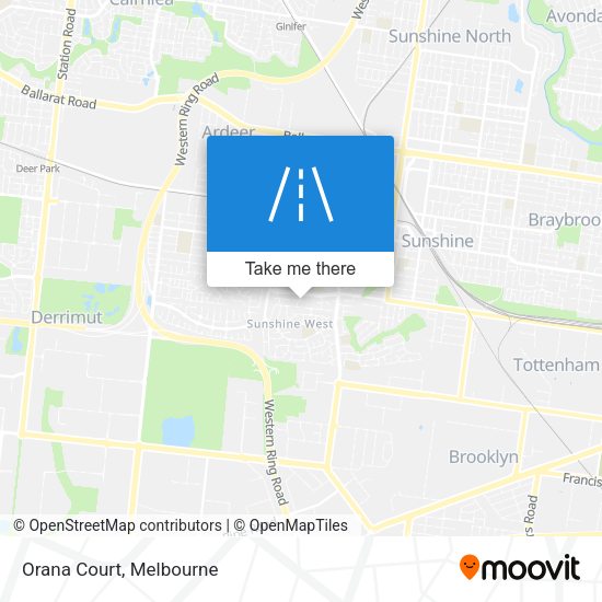 Orana Court map