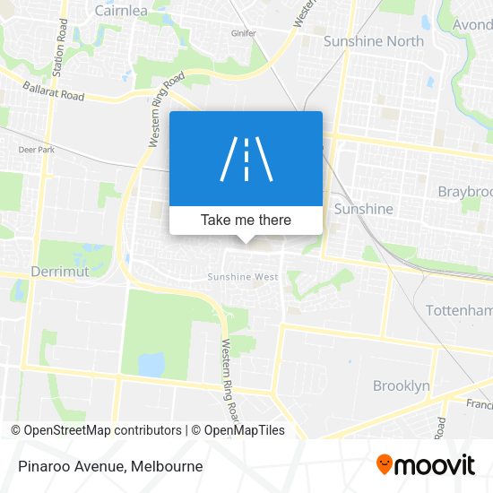 Pinaroo Avenue map