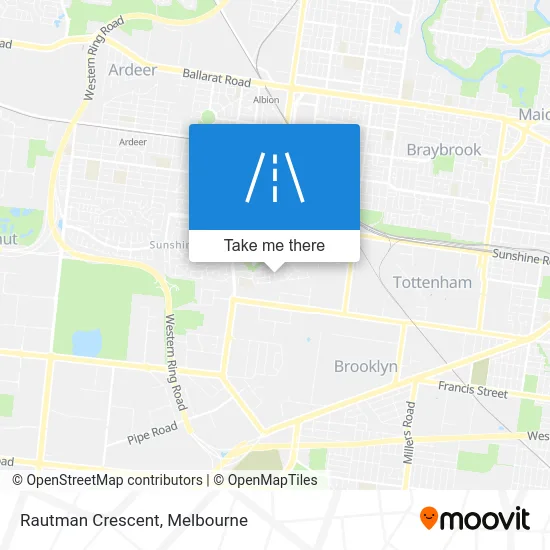 Mapa Rautman Crescent