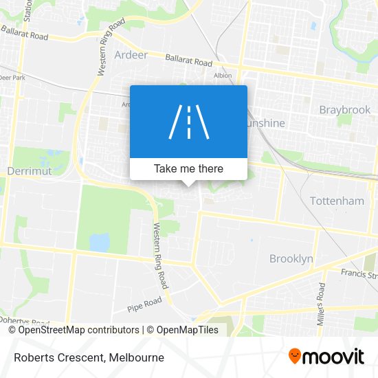 Roberts Crescent map