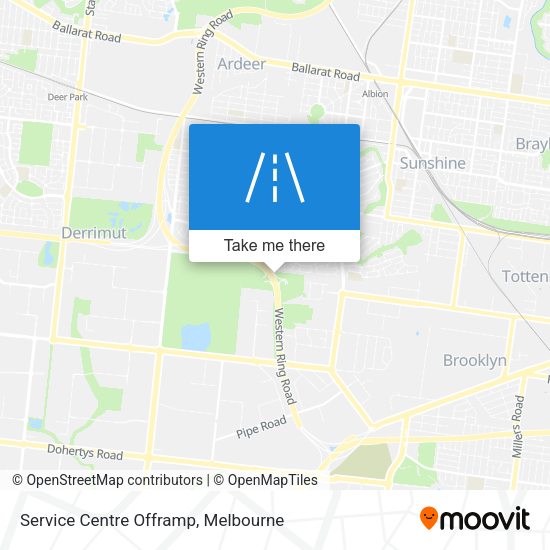 Service Centre Offramp map