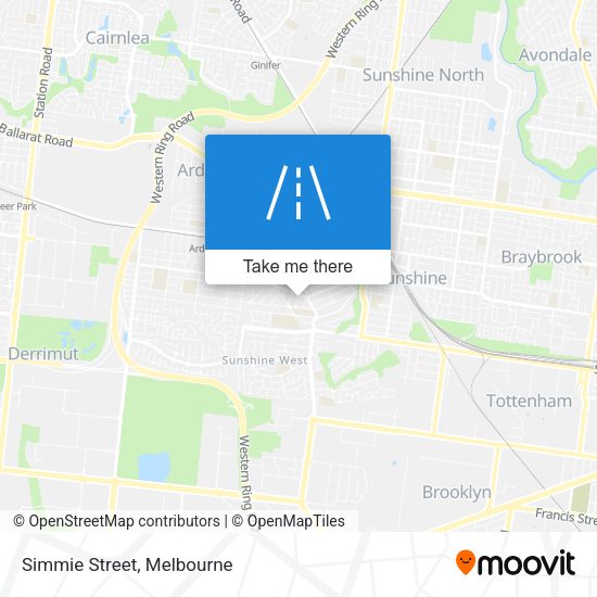 Simmie Street map