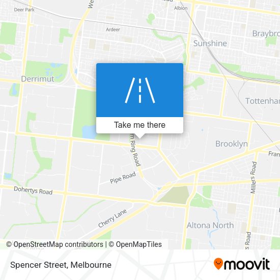 Spencer Street map