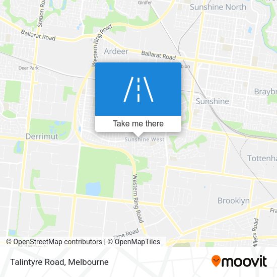 Talintyre Road map