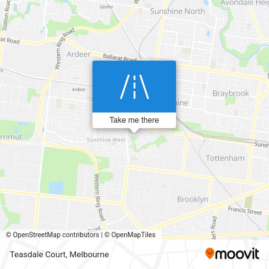 Teasdale Court map
