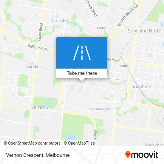 Vernon Crescent map
