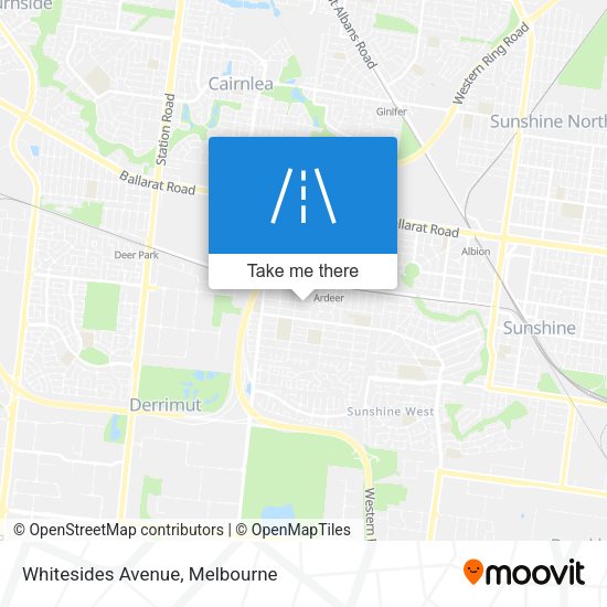 Whitesides Avenue map