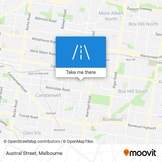 Austral Street map