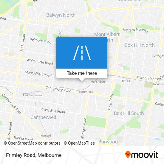 Frimley Road map