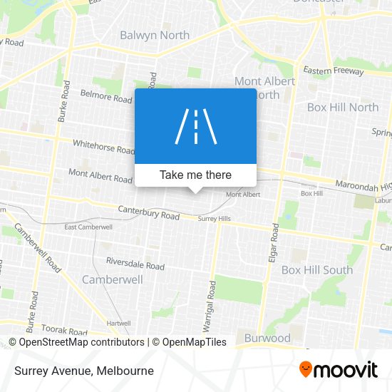 Surrey Avenue map