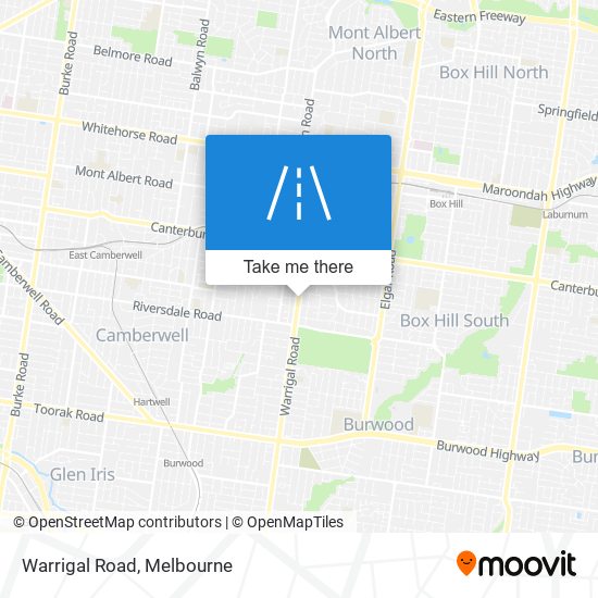 Mapa Warrigal Road