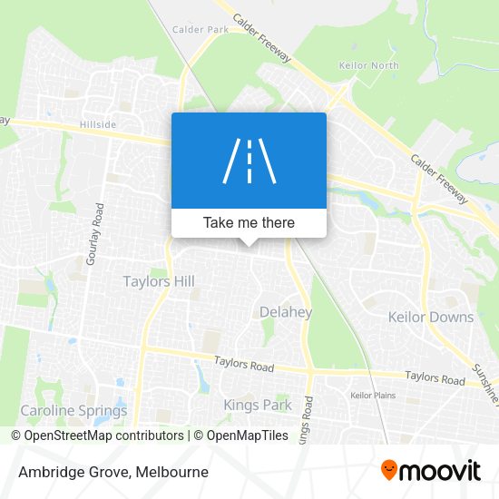 Ambridge Grove map