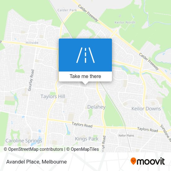 Avandel Place map