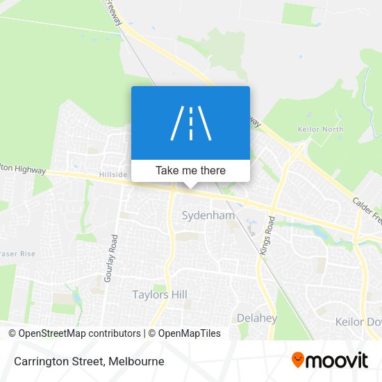 Carrington Street map